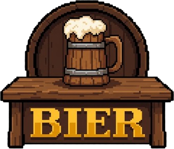 BIER tavern sign logo